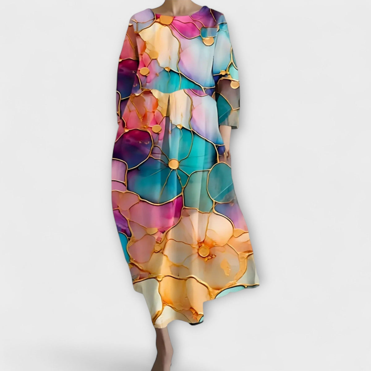 Vibrant V-Neck Maxi Dress for Every Occasion