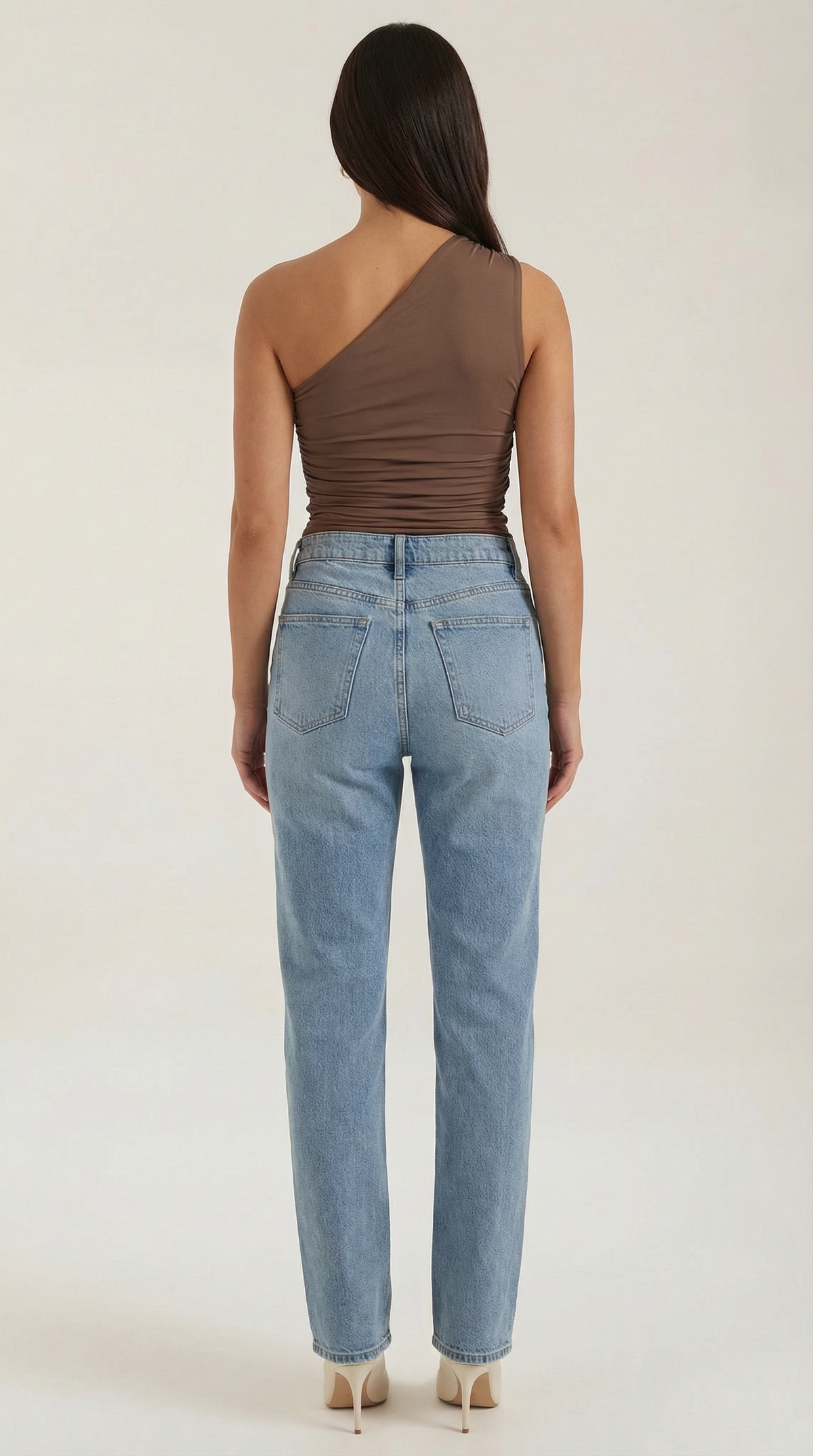 Briony Sleeveless One-Shoulder Top