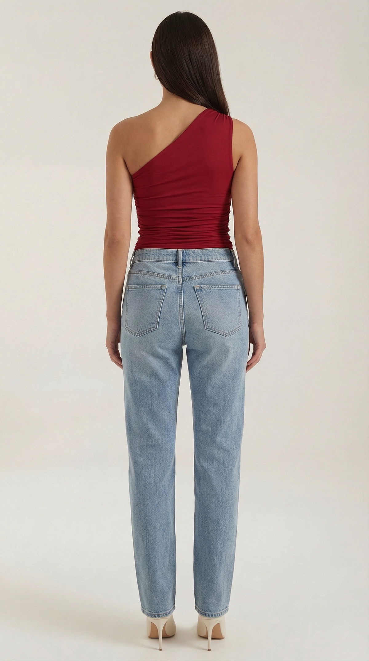Briony Sleeveless One-Shoulder Top