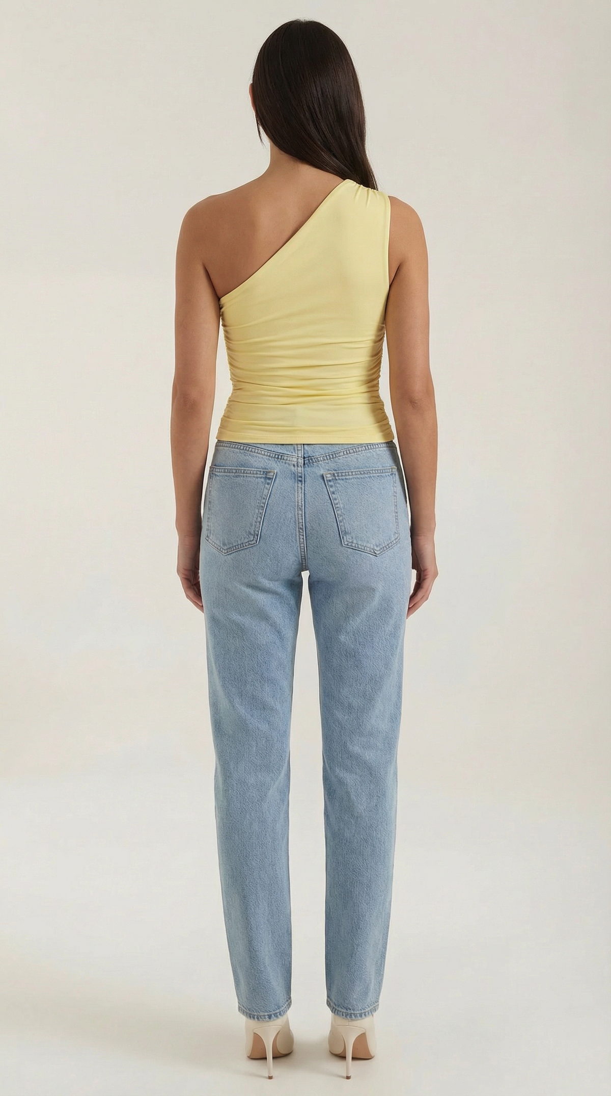 Briony Sleeveless One-Shoulder Top
