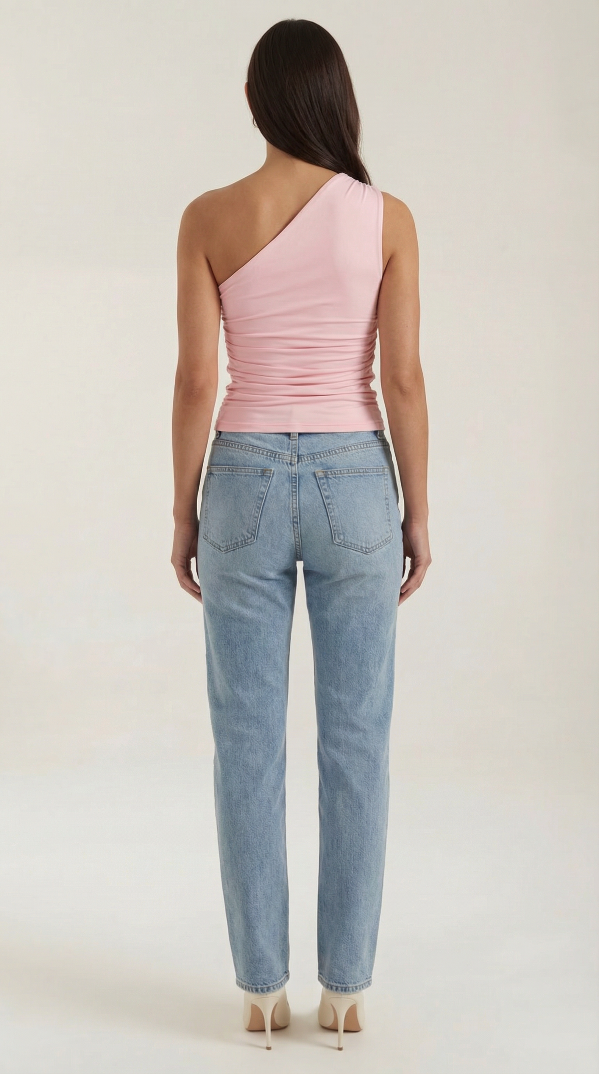 Briony Sleeveless One-Shoulder Top