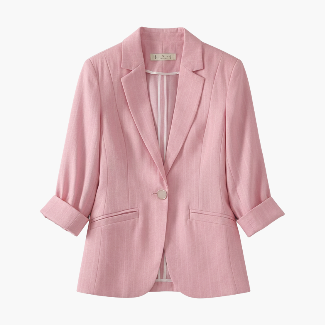 Rosamund | Women's 3/4 Sleeve Pink Blazer