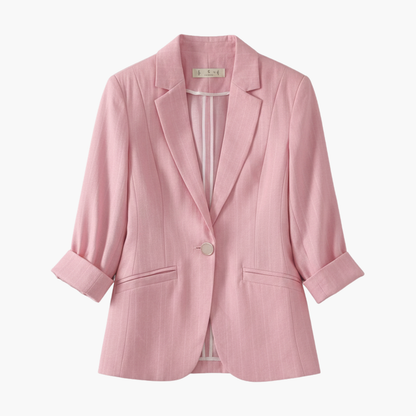Rosamund | Women's 3/4 Sleeve Pink Blazer