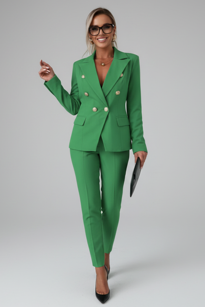 Scarlett | Women's Double Breasted Blazer Suit Set