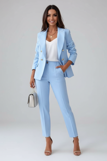 Scarlett | Women's Double Breasted Blazer Suit Set