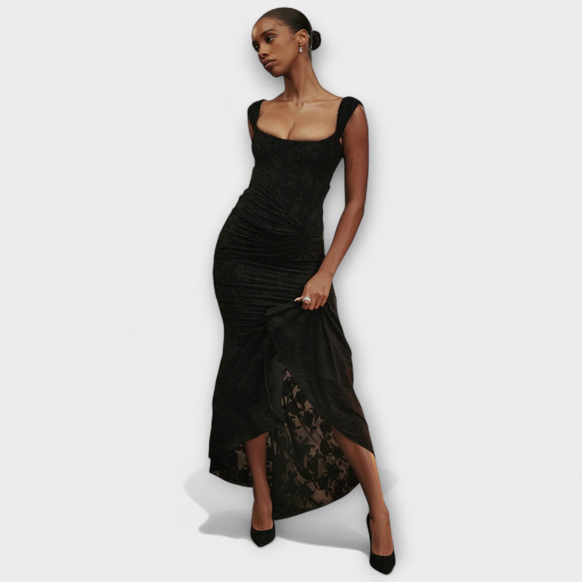 Renske - Chic Corset Long Dress for Events