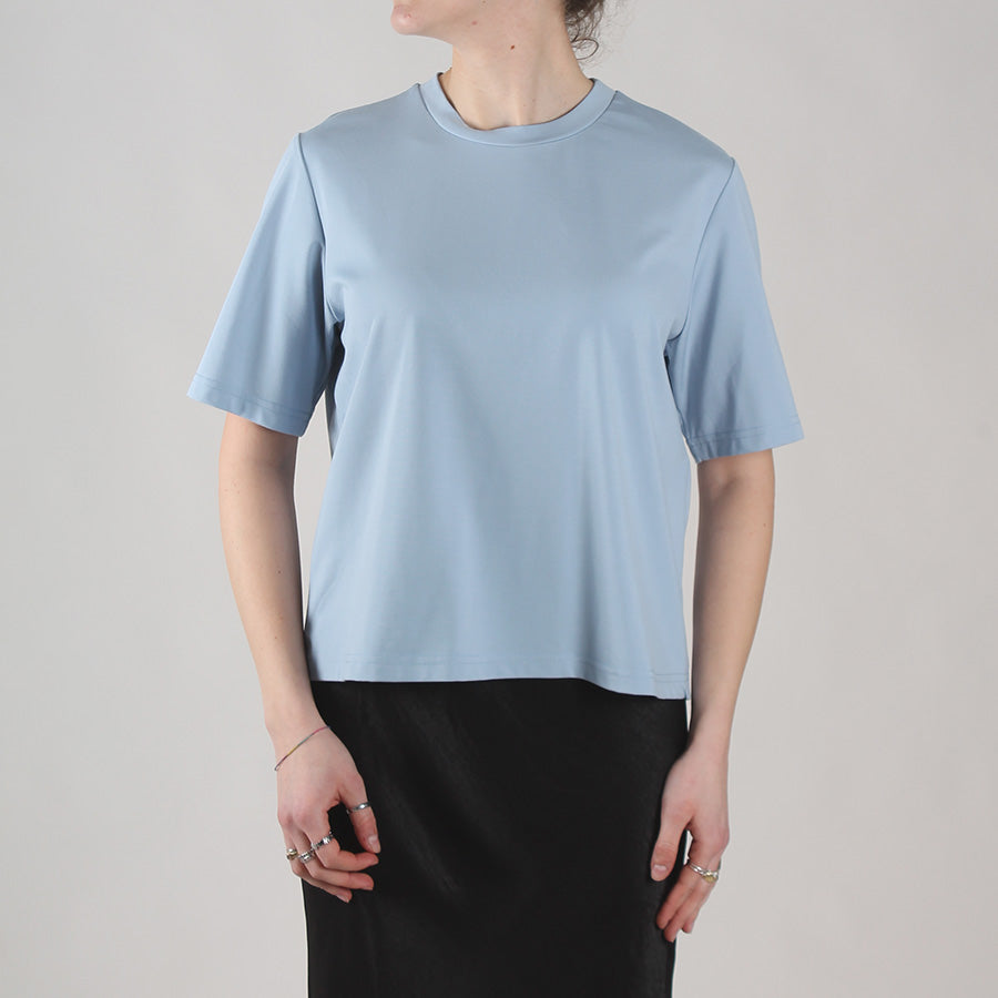Viscose crew neck T-shirt