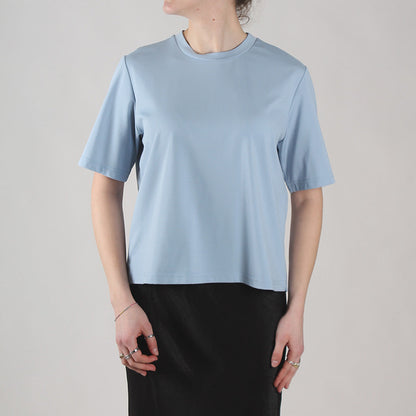Viscose crew neck T-shirt