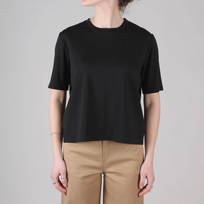 Viscose crew neck T-shirt