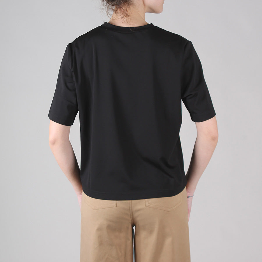 Viscose crew neck T-shirt