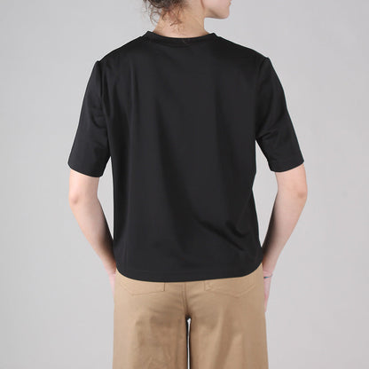 Viscose crew neck T-shirt