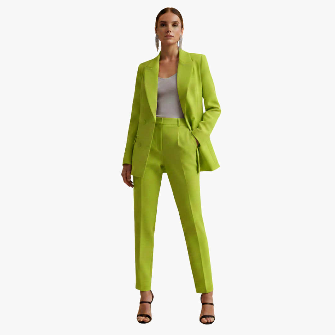 Tabitha | Women's Double Breasted Blazer Suit Set