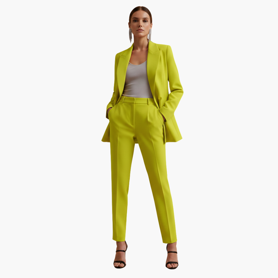 Tabitha | Women's Double Breasted Blazer Suit Set