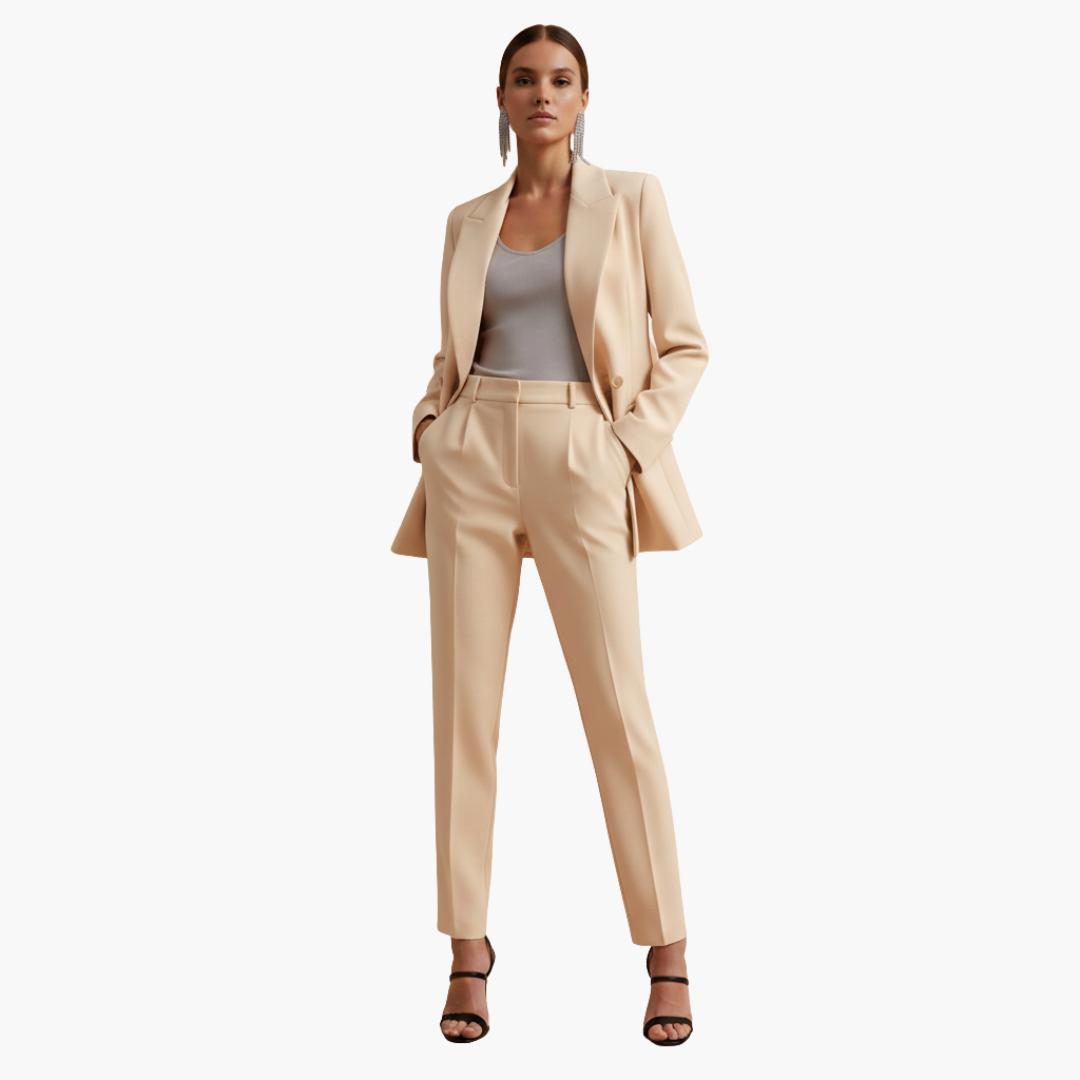 Tabitha | Women's Double Breasted Blazer Suit Set