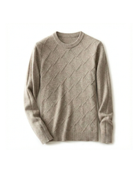 James' Argyle Cashmere-Feel Sweater