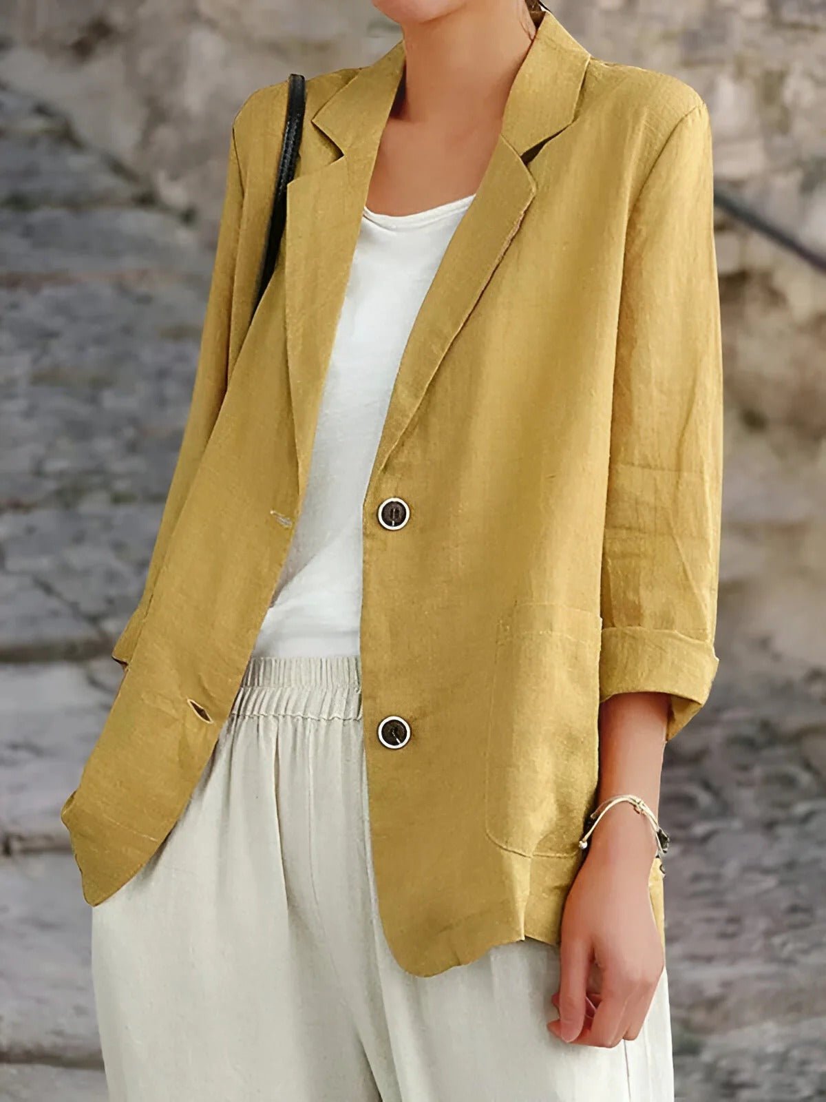 Aria | Women's Linen Blazer Lightweight Tailored Pockets