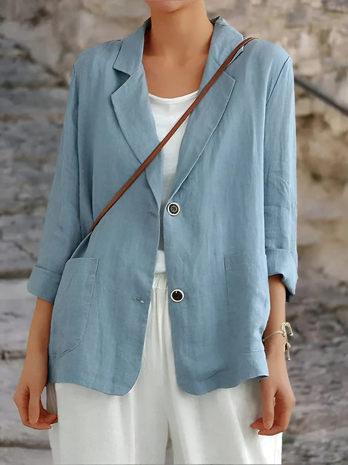Aria | Women's Linen Blazer Lightweight Tailored Pockets