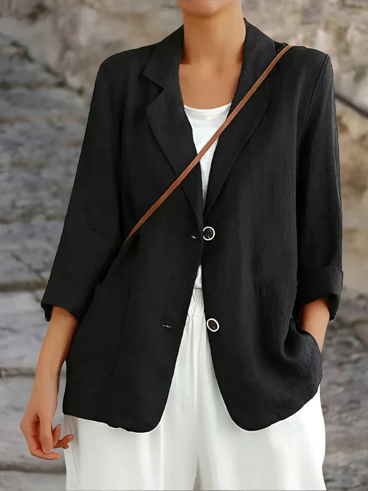 Aria | Women's Linen Blazer Lightweight Tailored Pockets